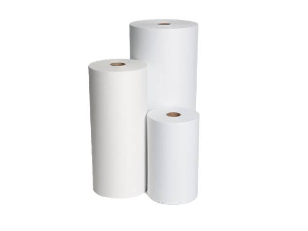 Three rolls of coolant filter paper with different length.