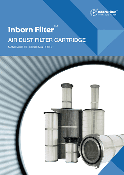 Several yinbeier air dust filter cartridges we produce.