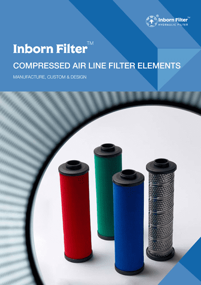 Several yinbeier compressed air line filter elements we produce.